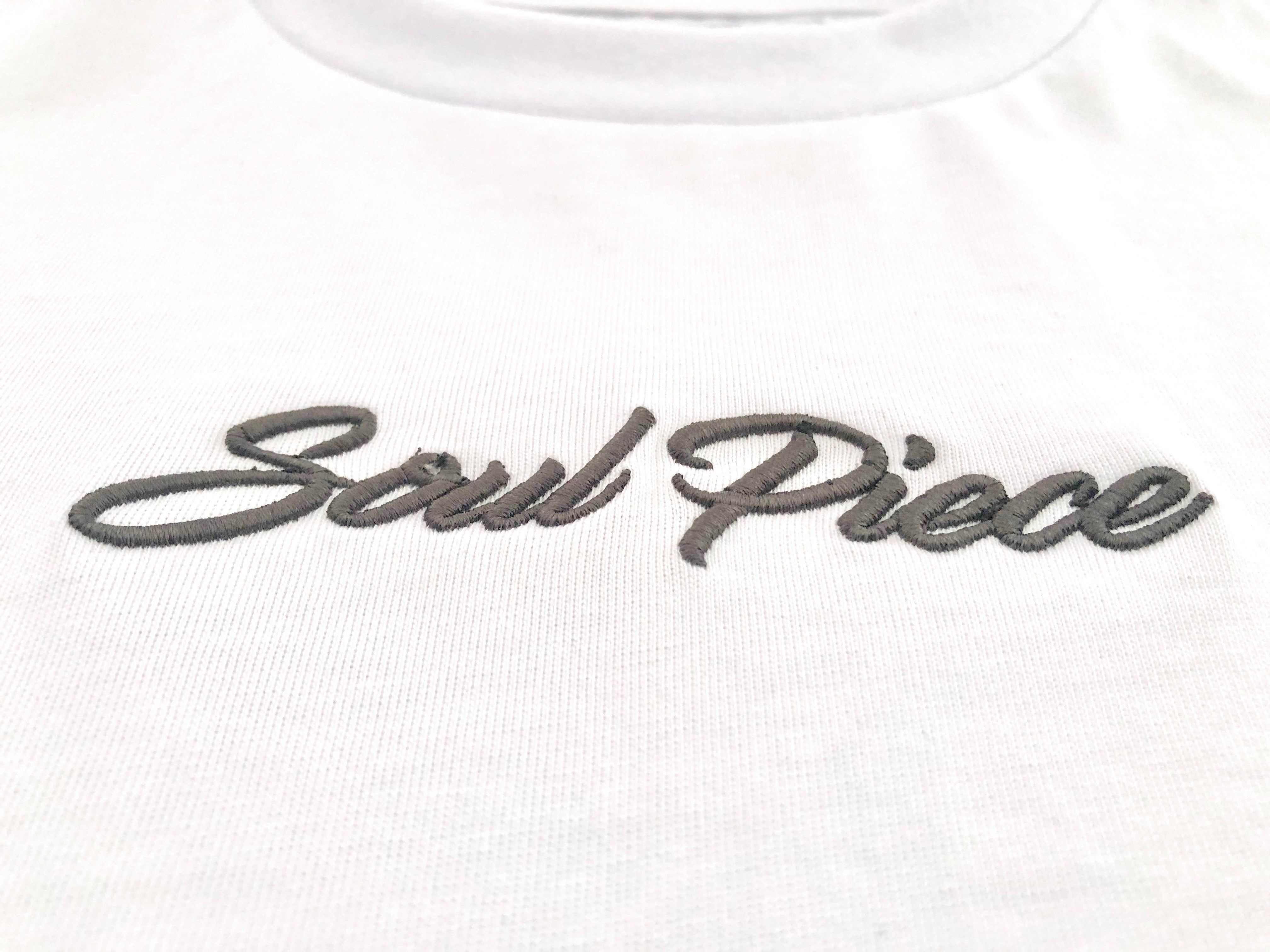 PLATINUM 3D EMBROIDERY T-SHIRT WHITE