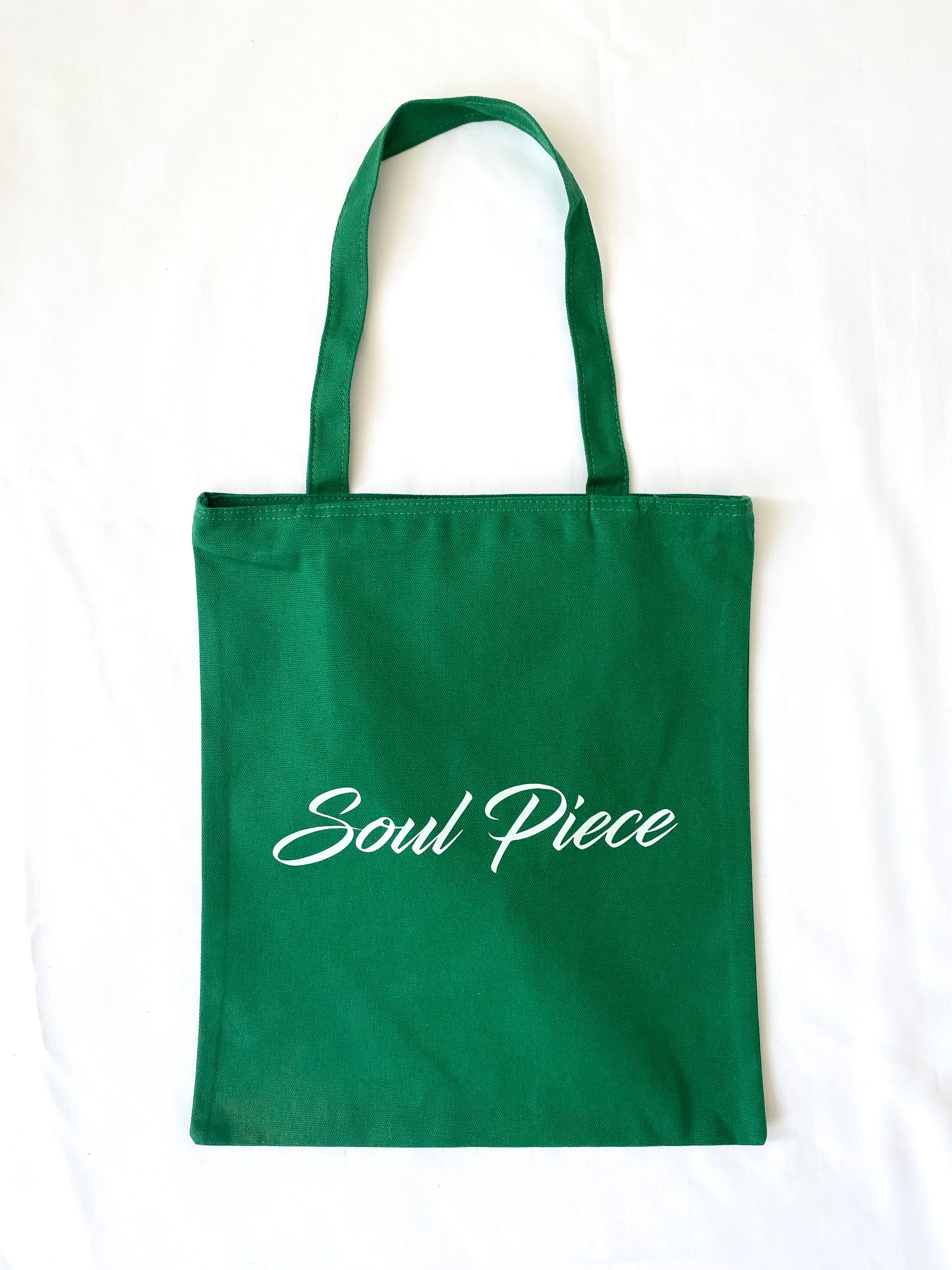 TOTE BAG PUT SOME SOUL IN IT GREEN